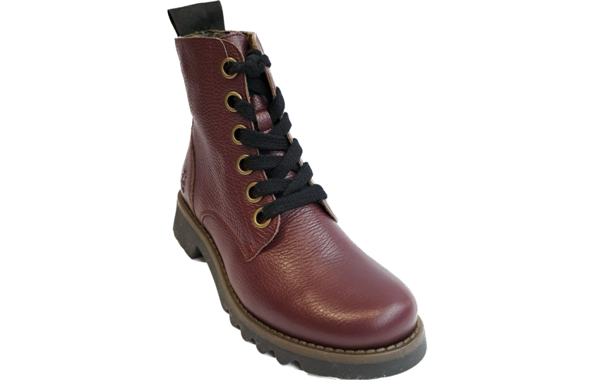 Fly London Ragi539Fly Shamrock Green 6 Eyelet Ankle Boot Made In Portu